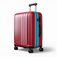 Travel suitcase isolated on white background 