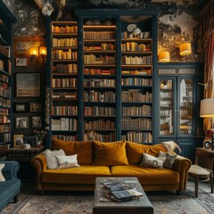 Cozy literary corner