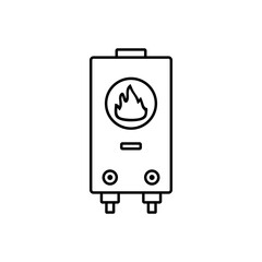 Gas boiler icon.