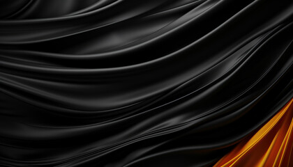 Smooth satin waves create an elegant, flowing backdrop of luxury generated by AI