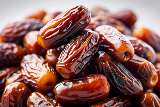dried dates on a table, Ramadan food photography.