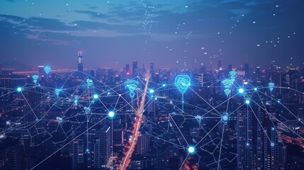 Fototapeta premium Professional Connectivity: Navigating the World of Wireless Signs