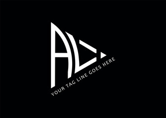A L TRIANGLE letter logo design