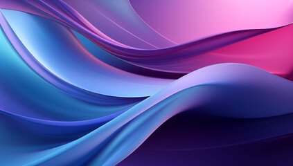 Blue and Purple waved background, in the style of futuristic digital art, large canvas format