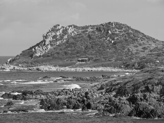 Die Insel Korsika im Mittelmeer