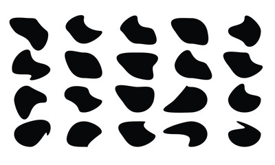 random blob organic pattern spot shape vector