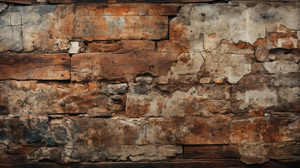 Dusty antique bricks wall background