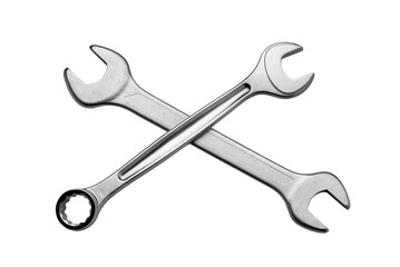 Two crossed spanners isolated
