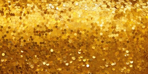 yallow sequins textile background
