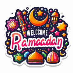 Ramadan Kareem holiday design poster card social media element