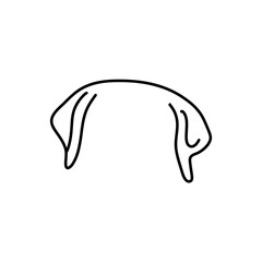 hand drawn dog ears