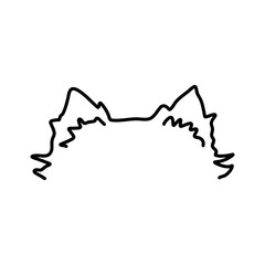 hand drawn dog ears