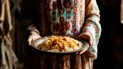 Foto op Canvas The national dish is pilaf © lastfurianec