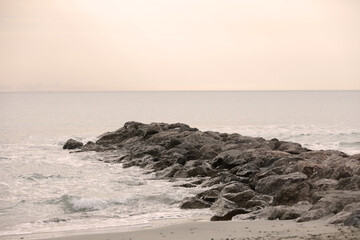 Beach sand dune sea in southern France