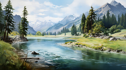 lake in the mountains 3d images,,
mountain river in the mountains