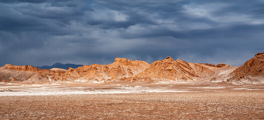 Valle de la Luna in Atacama desert, Chile