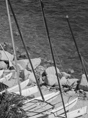 Sanary sur mer am Mittelmeer - obrazy, fototapety, plakaty