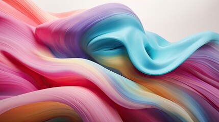 Abstract dynamic background. Colorful plastic form for graphic design.