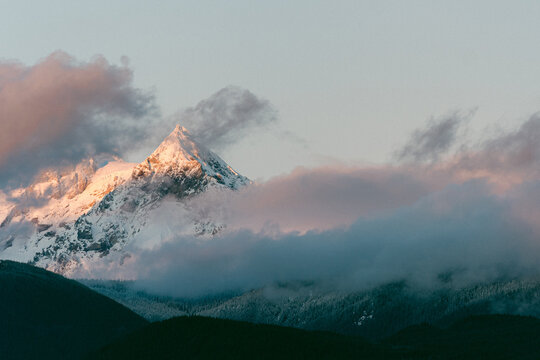 Winter in Squamish in British Columbia, Canada