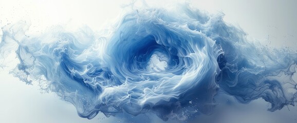 Abstract Digital Wave Blue Circular Shape, Background HD, Illustrations
