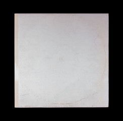Obraz premium Vinyl Record Album EP Cover Texture Mockup. Realistic paper overlay with worn edges and damage scratches, torn, grainy outline. Album cover old effect for cd, vinyl. 
