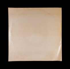 Vinyl Record Album EP Cover Texture Mockup. Realistic paper overlay with worn edges and damage...