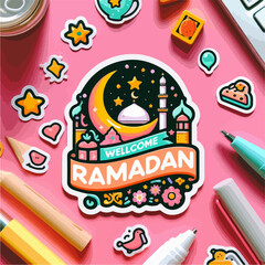Iftar Eating After Fasting ramadan vector used to Landing page templates Banners Card Invitation Social media