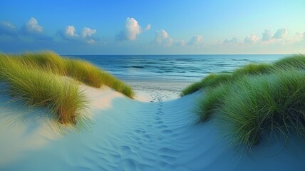 Dunes on the North Sea and Baltic Sea - obrazy, fototapety, plakaty