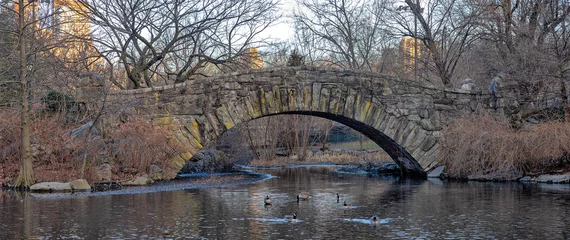 Foto auf Acrylglas Gapstow-Brücke Gapstow Bridge in Central Park