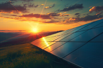 Solar Energy and Nature, Panels, Renewable Energy, Sustainable