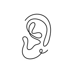 One line human organ