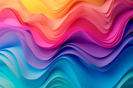 Motley colored strips rainbow multi color color spectrum tape, bright light visibility. Neon line twirl. Abstract rights smooth shiny illustration. flicker vivid glowing luminous wallpaper