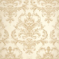 Fototapeta na wymiar vintage wallpaper with a beige floral pattern