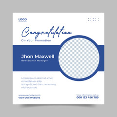 dgital agency promotion post. business flyer template design. congratulation social media template design