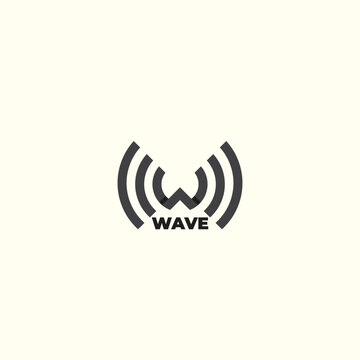 "Wave" logo with letter W in shape of wave