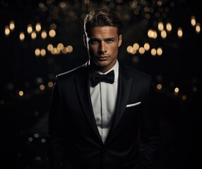 Timeless elegance: men in tuxedos showcase refined style, sophistication, and classic charm, embodying the epitome of formal fashion for special events, celebrations, and black-tie occasions.