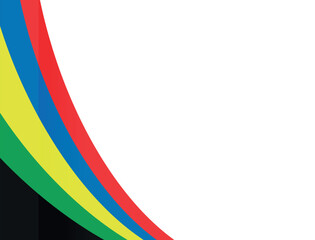 Multi-colored frame, template for writing text. Vector graphics.