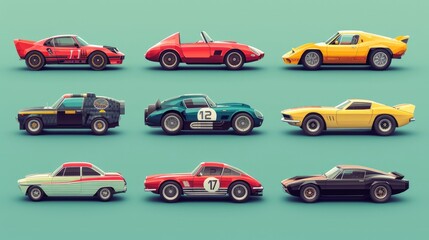 Car icon set