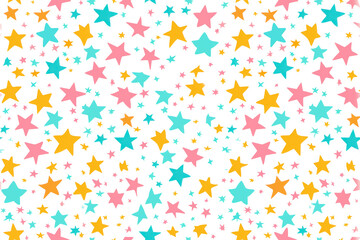 Pastel Star Pattern for Seamless Design