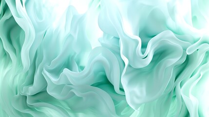 Obraz premium Cool Mix of Mint Green and Seafoam Blue Abstract
