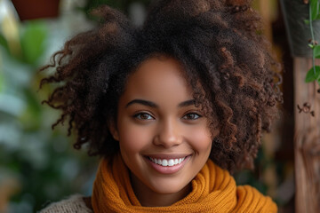 A young African American woman smiling.