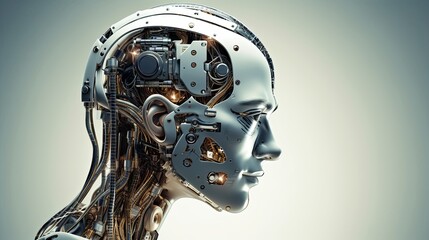 Machine Embedded in Womans Head