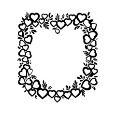 valentine clipart, valentine wreath, heart, love, valentine, vector, illustration, design, day, card, romance, decoration, flower, shape, holiday, floral, frame, wedding, symbol, pink, celebration,