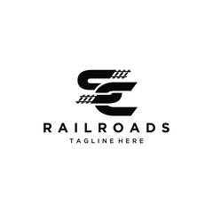 Initial S and C Railroads Logo Design