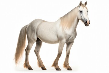 Naklejka na ściany i meble Horse isolated on white background