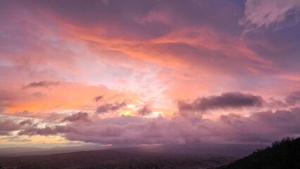 sunrise over the mountains