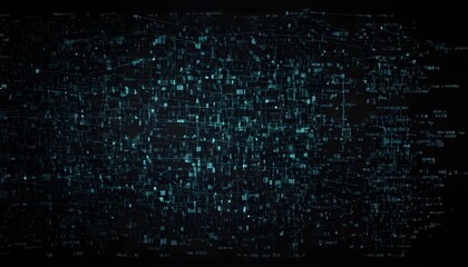Fototapeta premium Image of data processing over black background