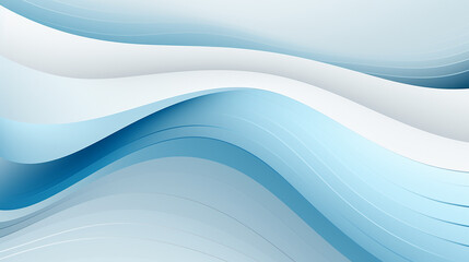 Obraz premium Abstract White and Blue Waves Background Illustration With Soft Light and Shadows Created With Generative AI Technology 