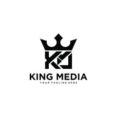 King Media Logo Design