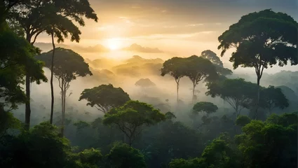 Gordijnen Symbolbild Dschungel im Amazonas © pit24